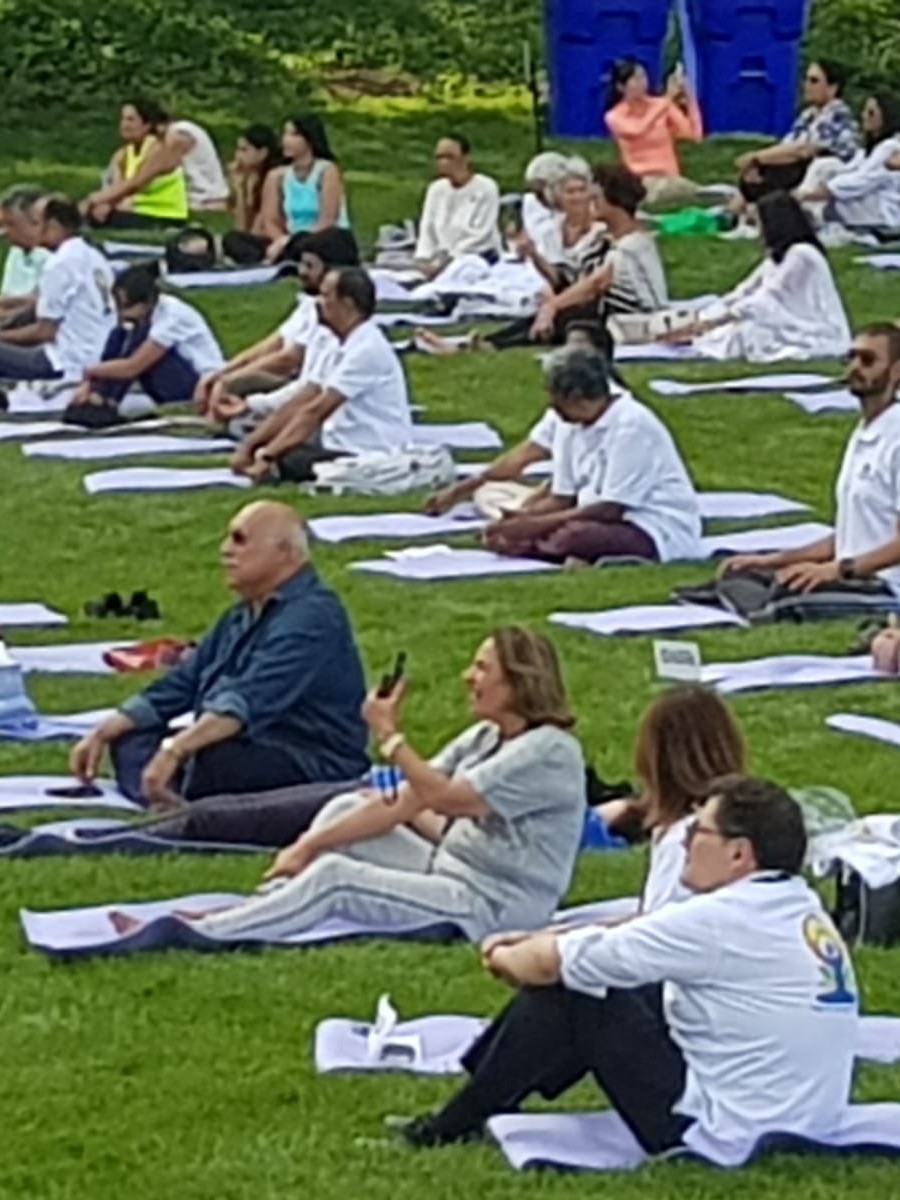 Eminent physician, author and wellness guru Deepak Chopra led a special guided meditation session to mark the International Yoga Day at the UN headquarters