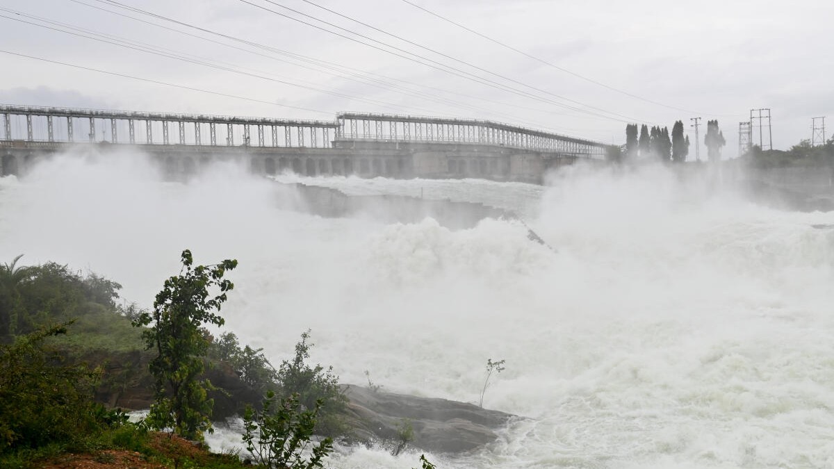 Heavy water discharge from  Krishnaraja Sagar dam in June after a gap of over 80 years