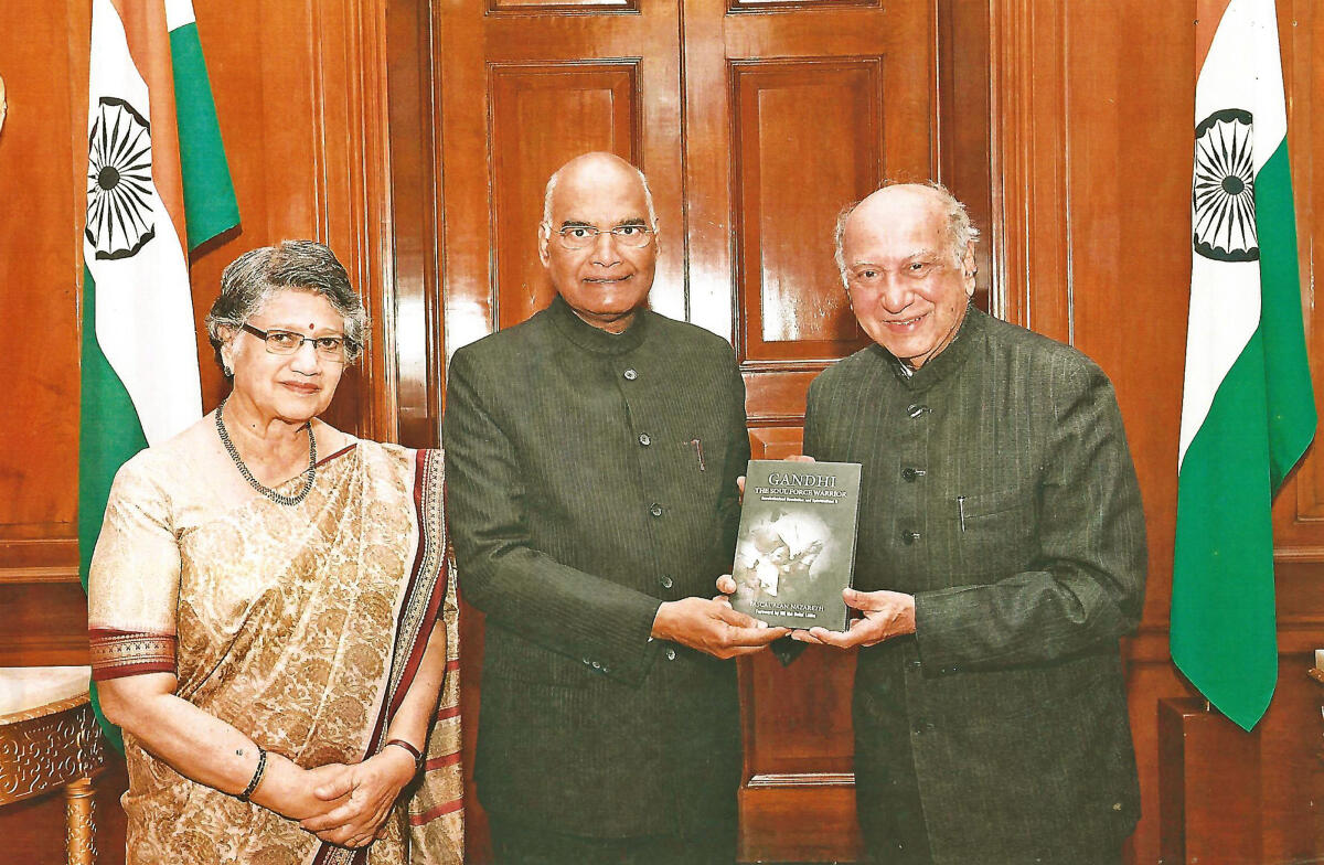 The couple with former President Ram Nath Kovind