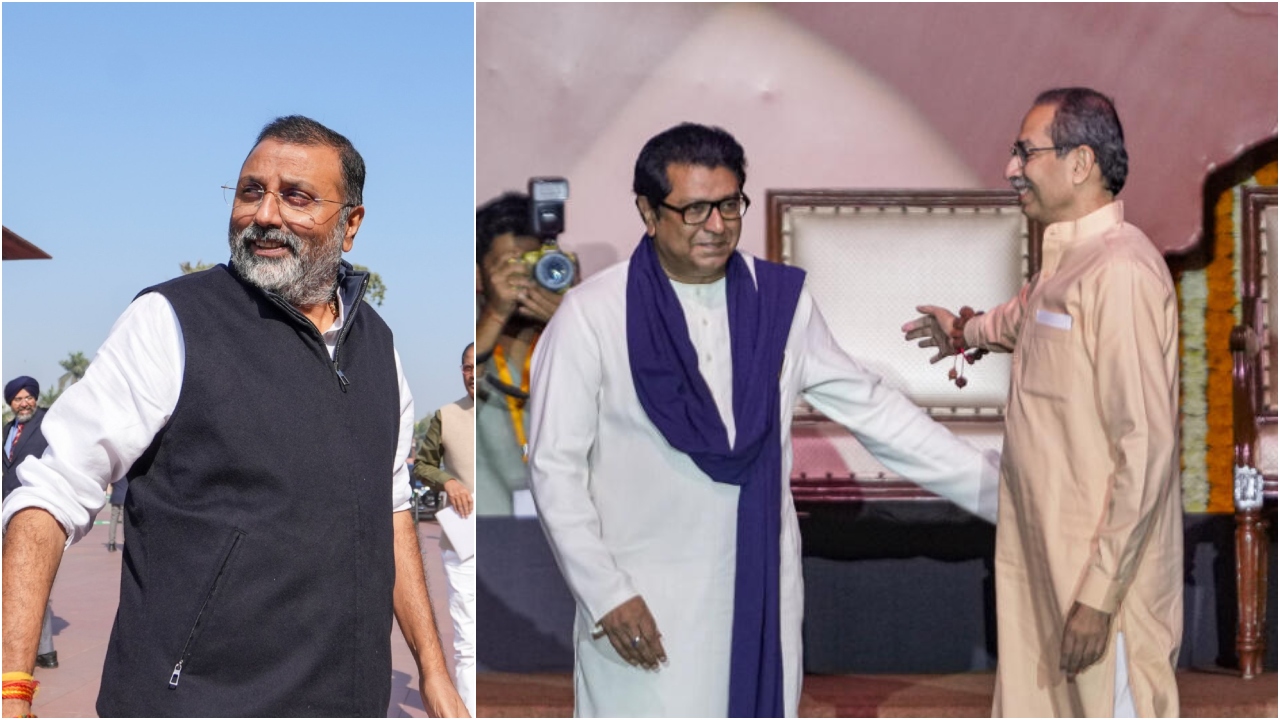 'Patak ke maarenge': BJP's Nishikant Dubey dares Uddhav, Raj to step out of Maharashtra amid Hindi-Marathi row