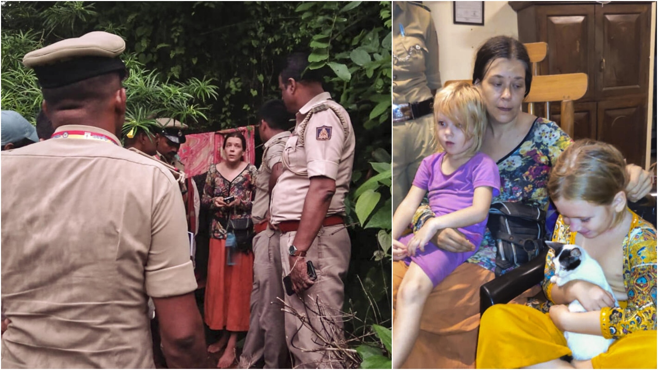 Russian woman found living in Gokarna cave: Former husband seeks shared custody of kids who stayed with her