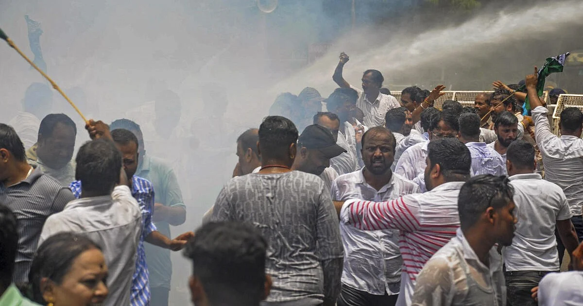 Odisha Protest Turns Violent: BJD Workers Clash with Police Over Student's Death