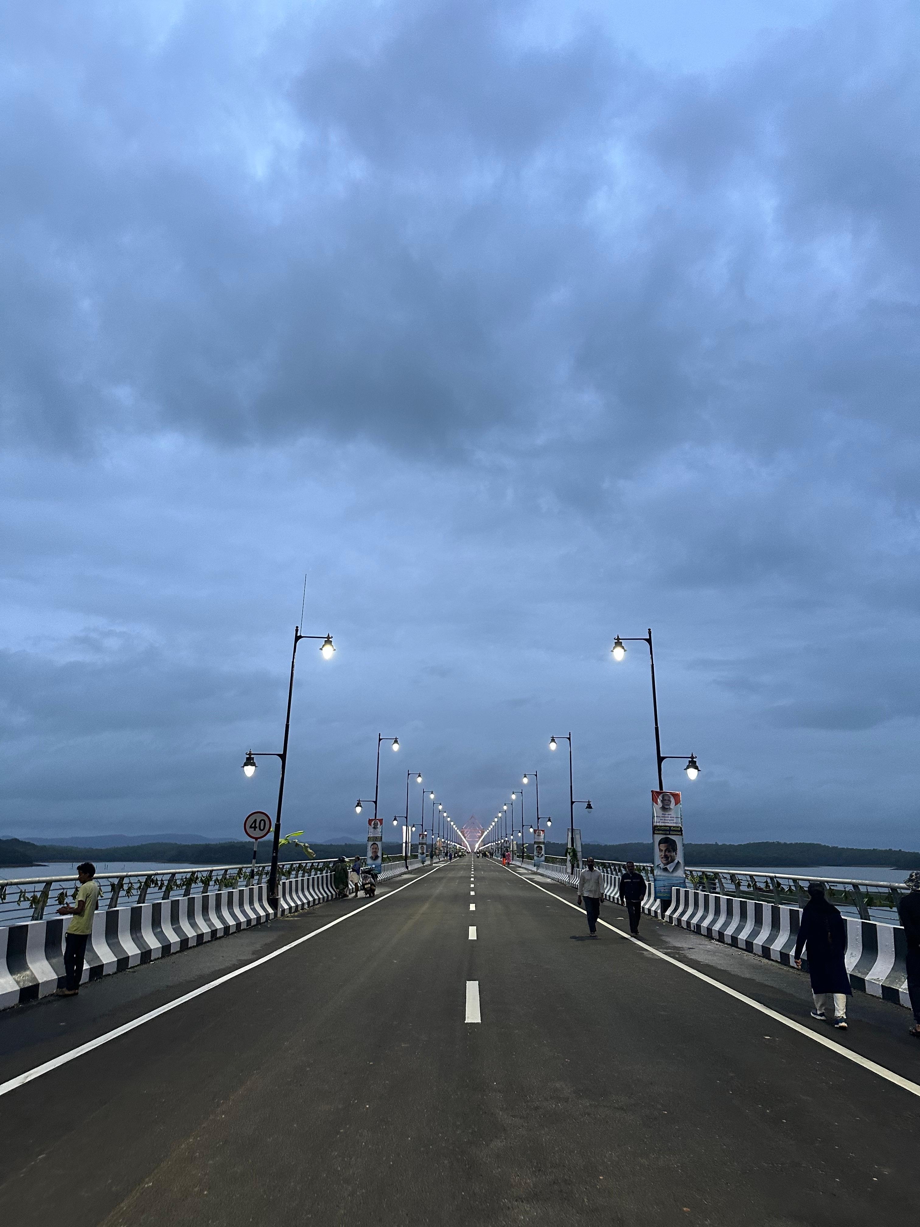 A view of the newly-inaugurated bridge across the Sharavathi. 