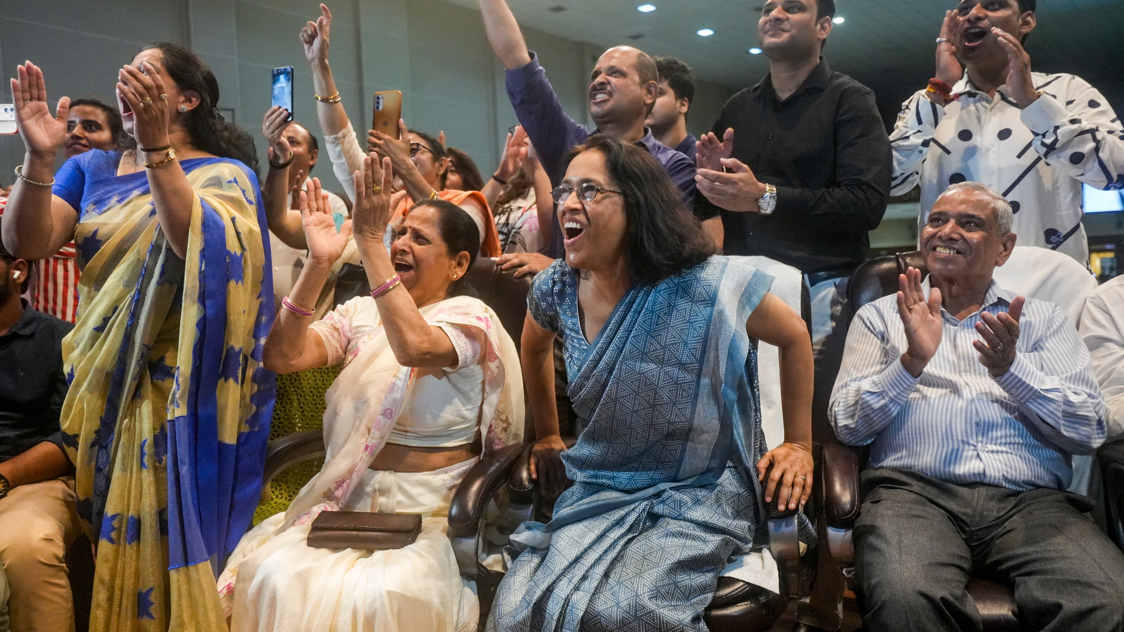 "He has been to space and back and we are all over the moon because this mission has its own importance for the country's Gaganyaan programme," Shambhu Dayal Shukla said.