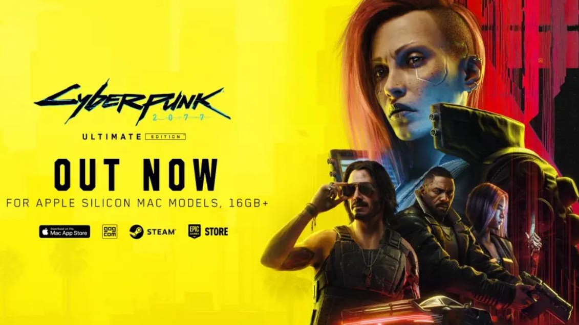 Cyberpunk 2077: Ultimate Edition now available for Apple Mac devices.