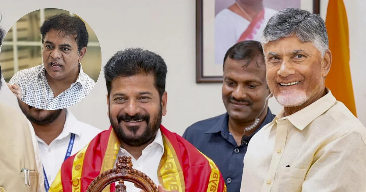 Telangana Water Politics: KTR Slams Revanth Over Delhi Meeting with Naidu