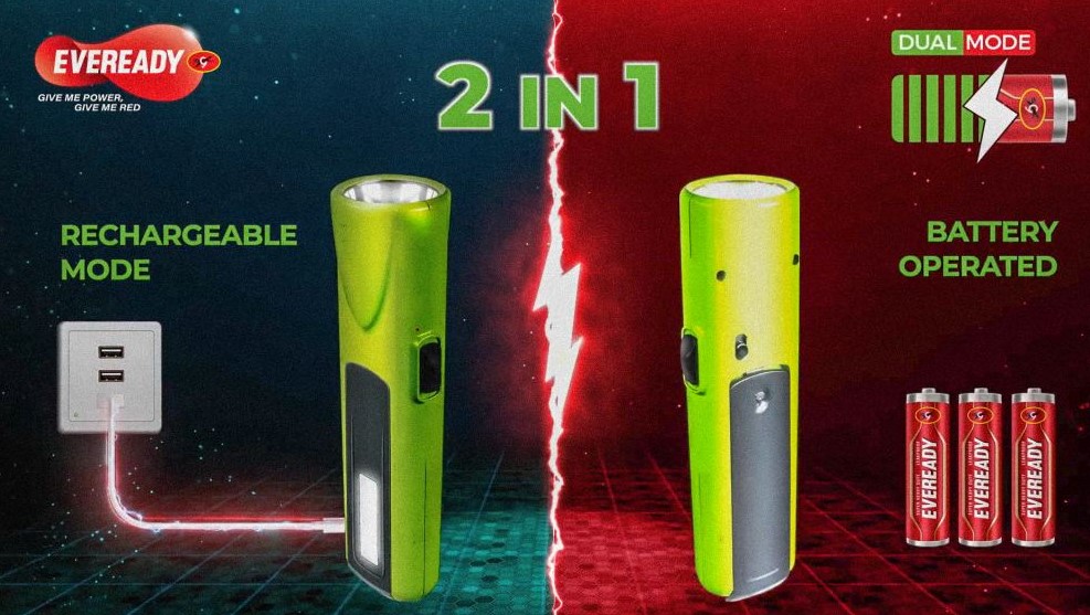 Eveready 2-in-1 hybrid torch