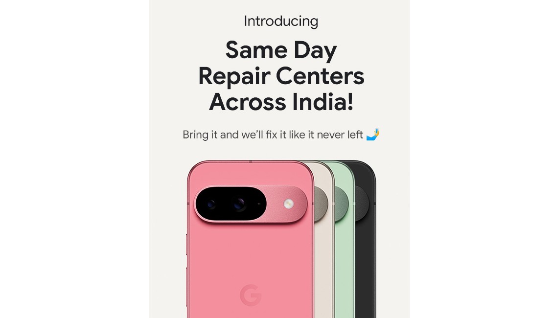 Google expands Pixel repair centres to 21 cities in India.