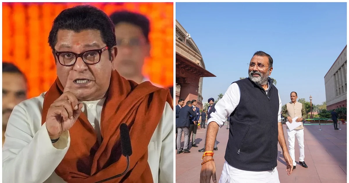 Raj Thackeray Dares BJP MP Dubey, Slams Hindi Push and Mumbai-Gujarat Merger Claim