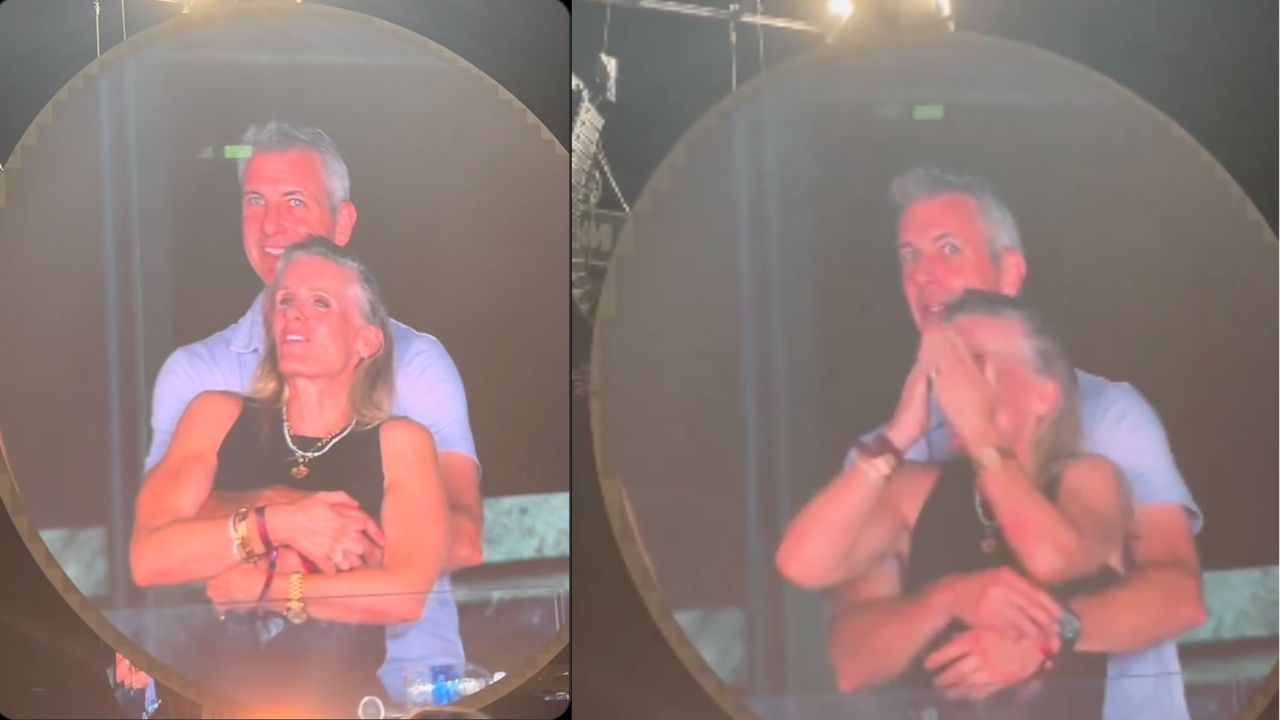 Coldplay 'kiss cam' video: Astronomer CEO Andy Byron and HR Kristin Cabot  caught hugging during music concert in Boston; alleged affair exposed