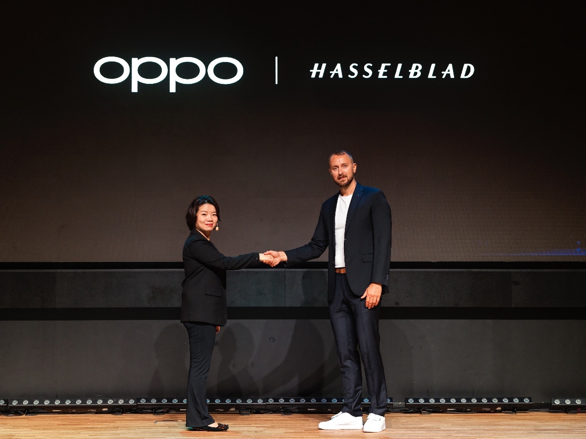 Olivella Liu, Overseas CMO, Oppo and Bronius Rudnickas, Global Marketing Manager, Hasselblad