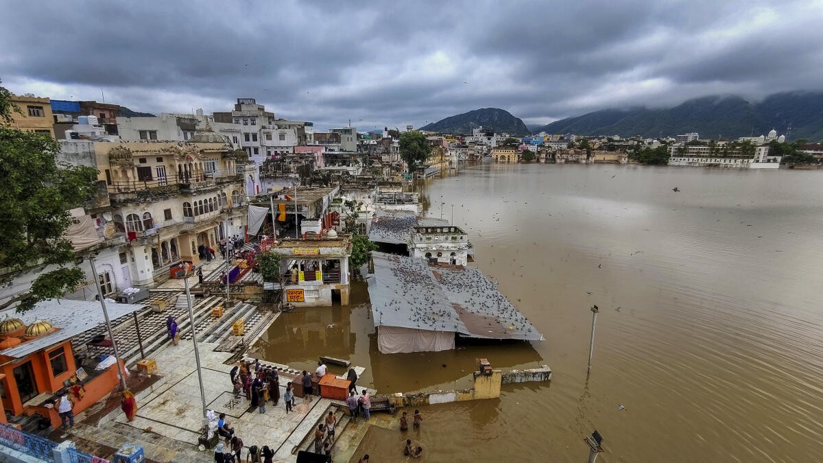 Flood-like situations in parts of Rajasthan due to heavy rainfall
