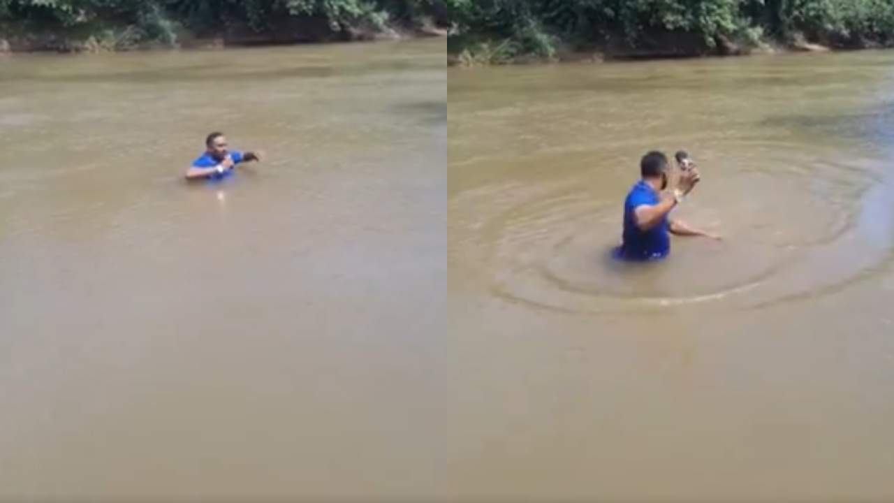 Brazilian journalist accidentally steps on girl's corpse while reporting her disappearance