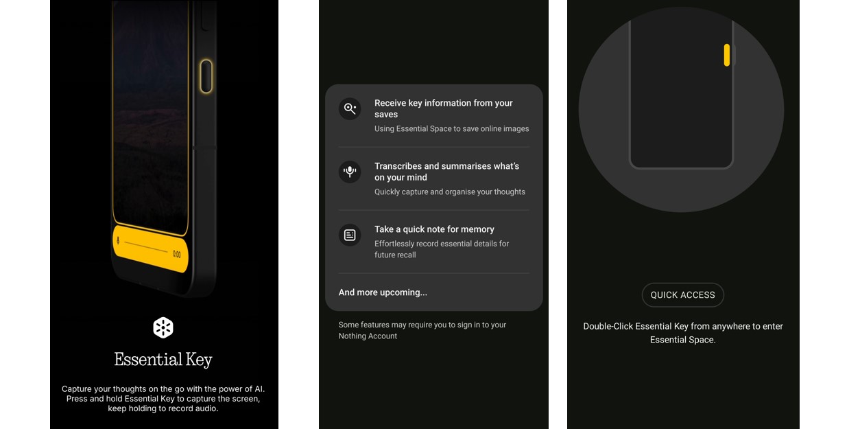 Essential Space feature of Nothing Phone (3).