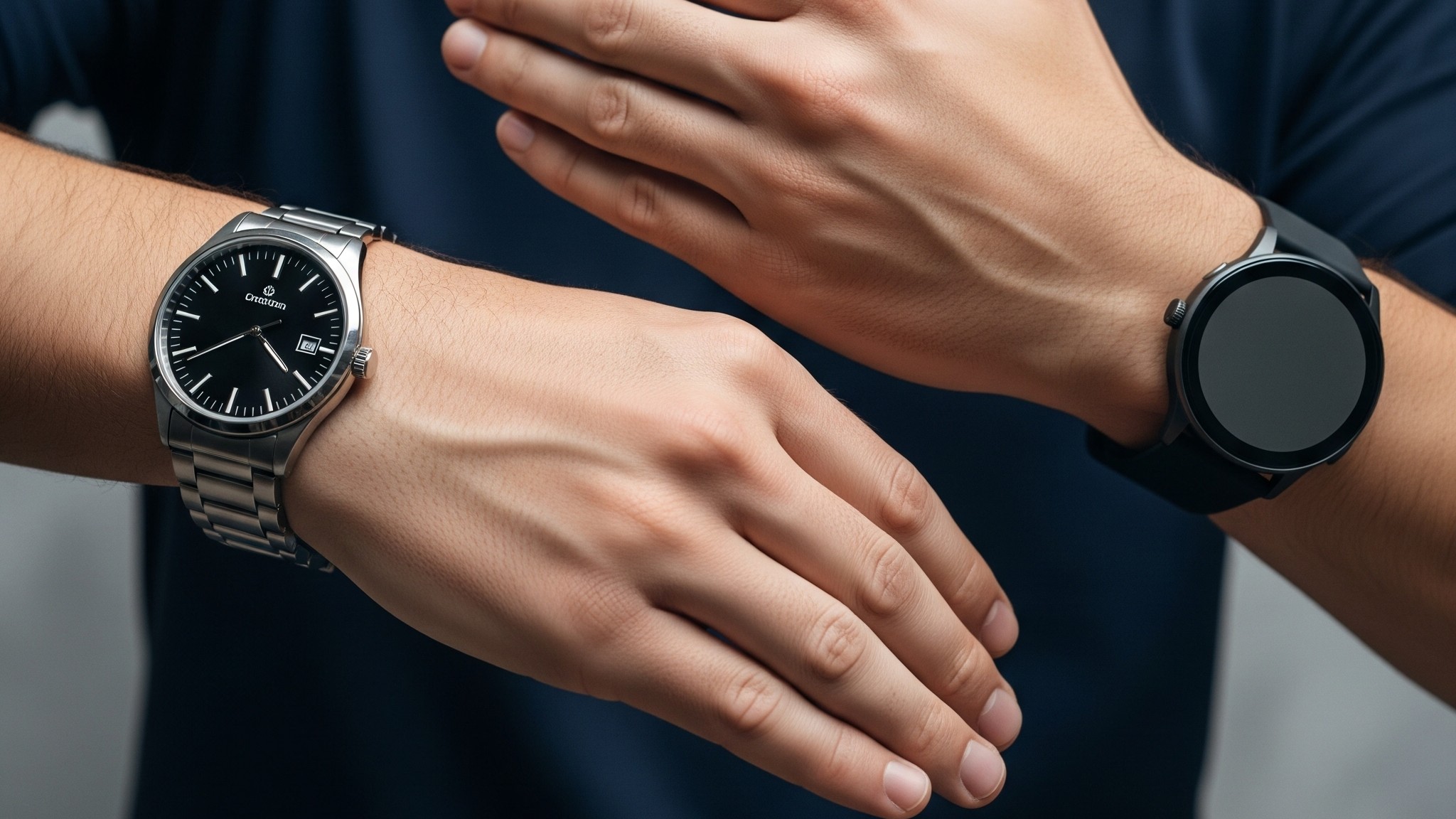 Would you trust someone who wears two watches to come on time?