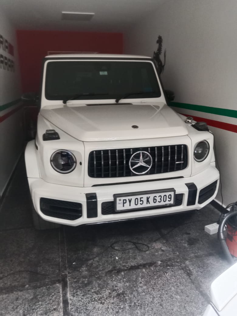 The luxury cars targeted by Jayanagar RTO officials on Friday. 