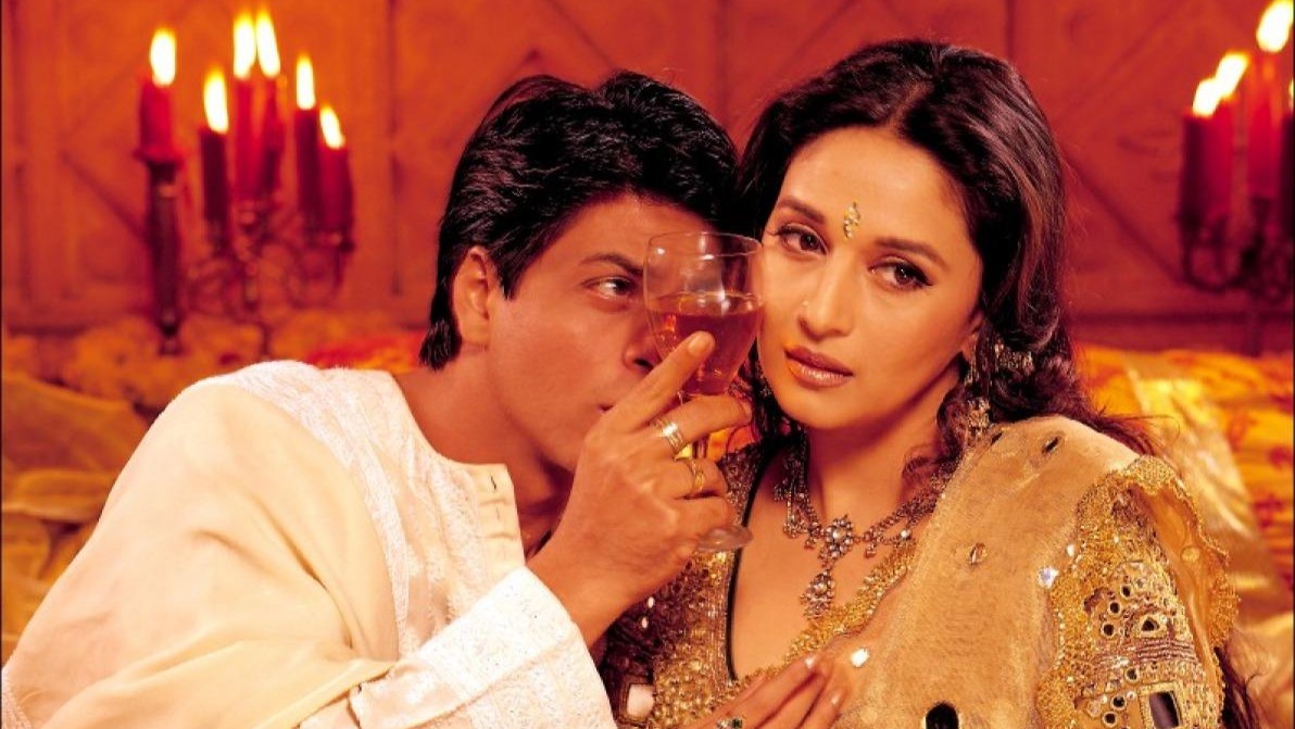 Shah Rukh Khan and Madhuri Dixit Nene in Devdas.