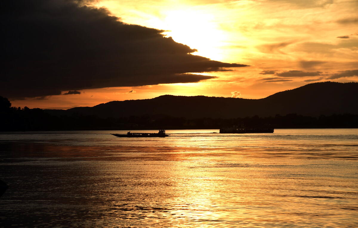 Monsoon clouds cover the sun, in Guwahati, Assam