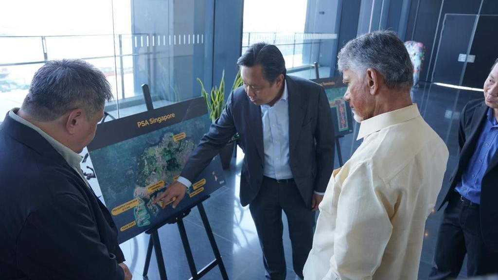 Singapore Model for port development, Minister Lokesh invites AirBus to setup MRO in Andhra