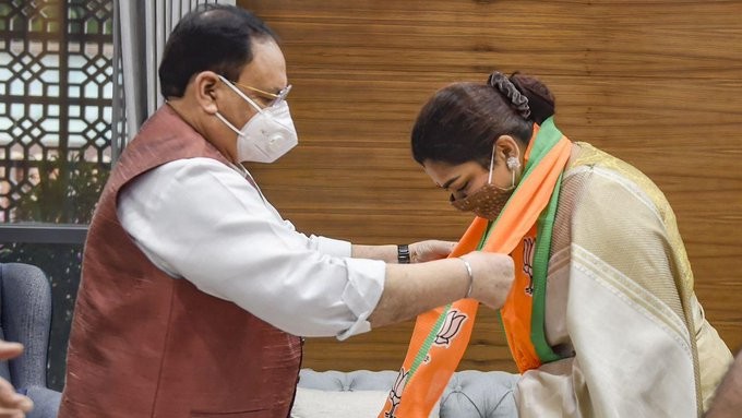 தமிழக பாஜக துணைத் தலைவராக குஷ்பு சுந்தர் நியமனம்