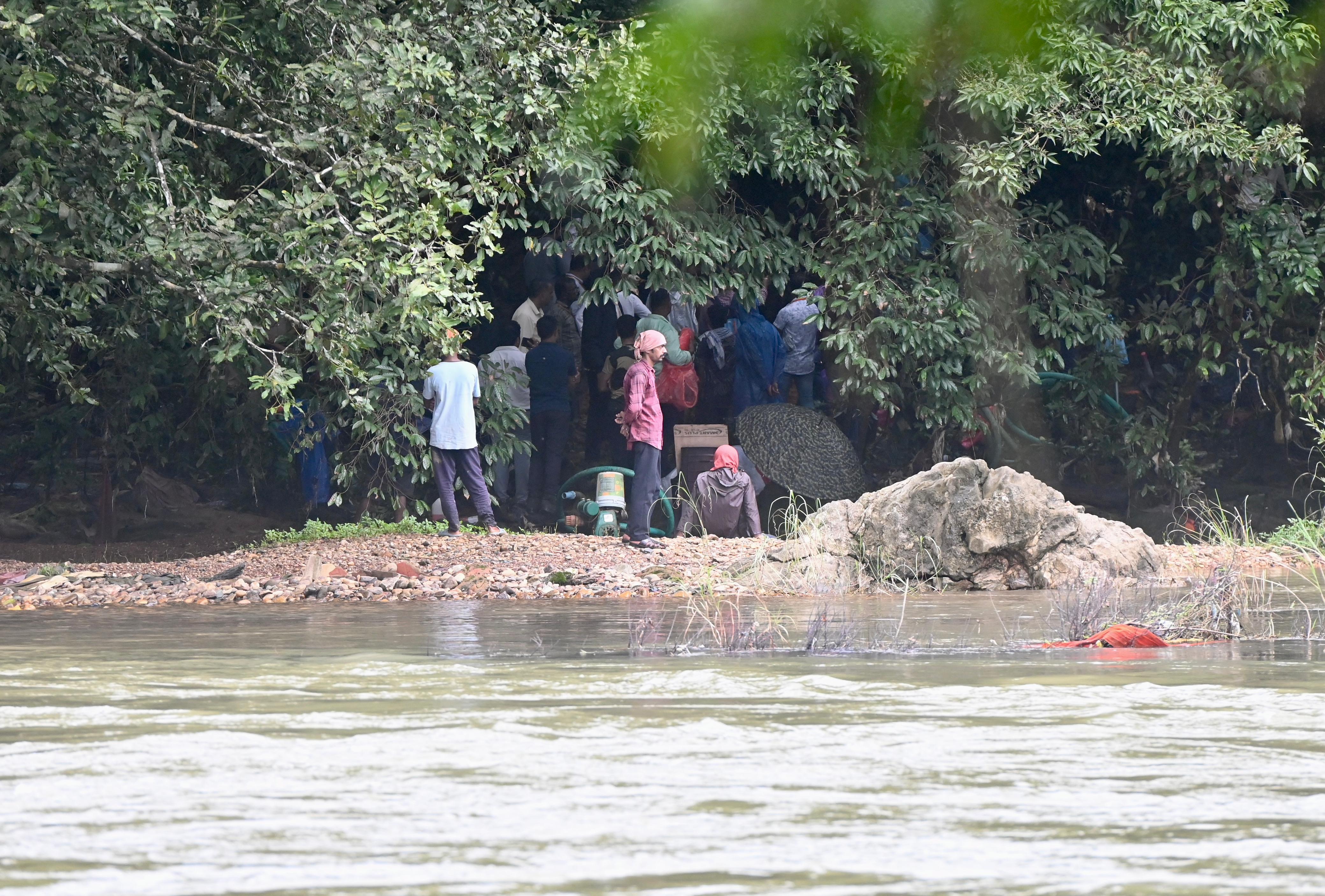 The sixth spot in the forest along the Nethravathi in Dharmasthala, where partial remains of a body was found.