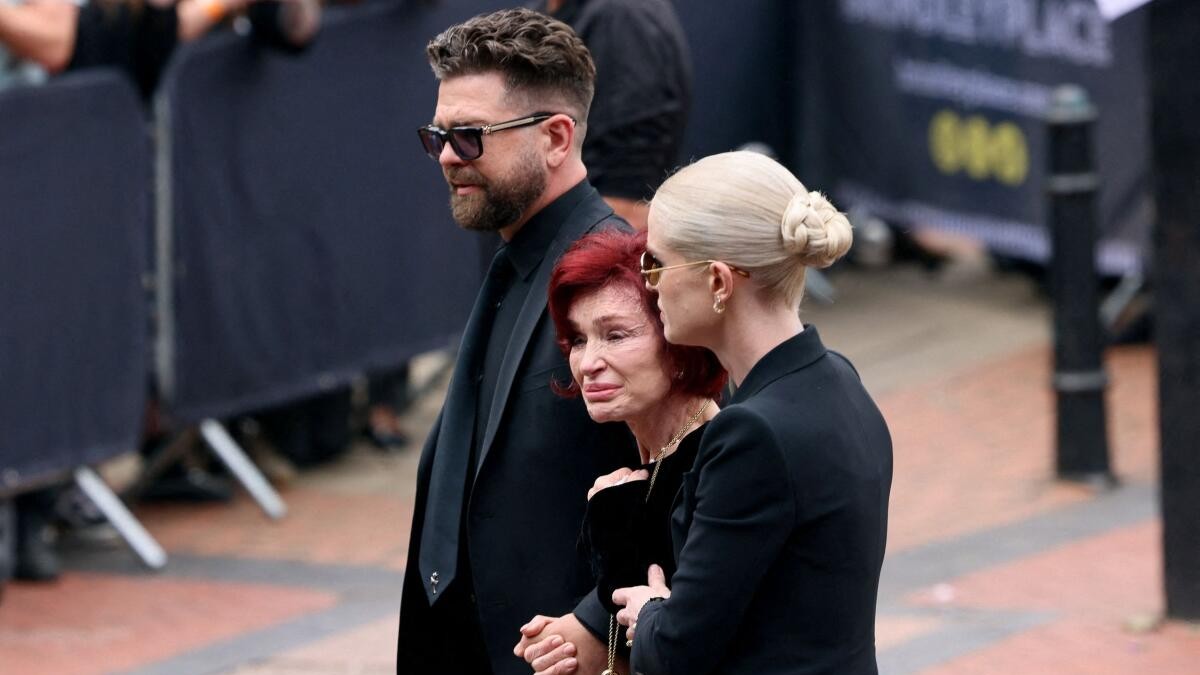 Here's how Ozzy Osbourne's family paid symbolic tributes to the heavy metal legend during his final journey