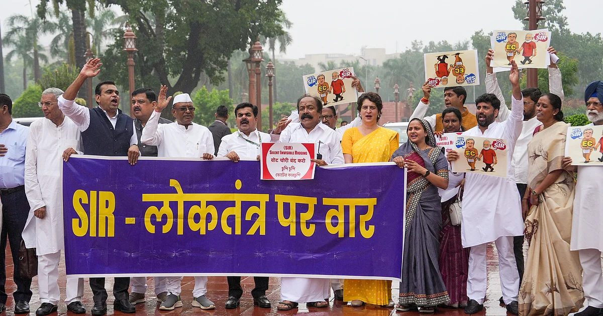 Opposition Renames Bihar SIR Drive as 'Vote Chori', Plans EC Protest Over Electoral Rolls