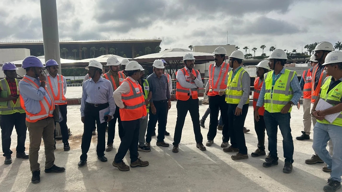 Namma Metro MD inspects airport line, wants speedy completion