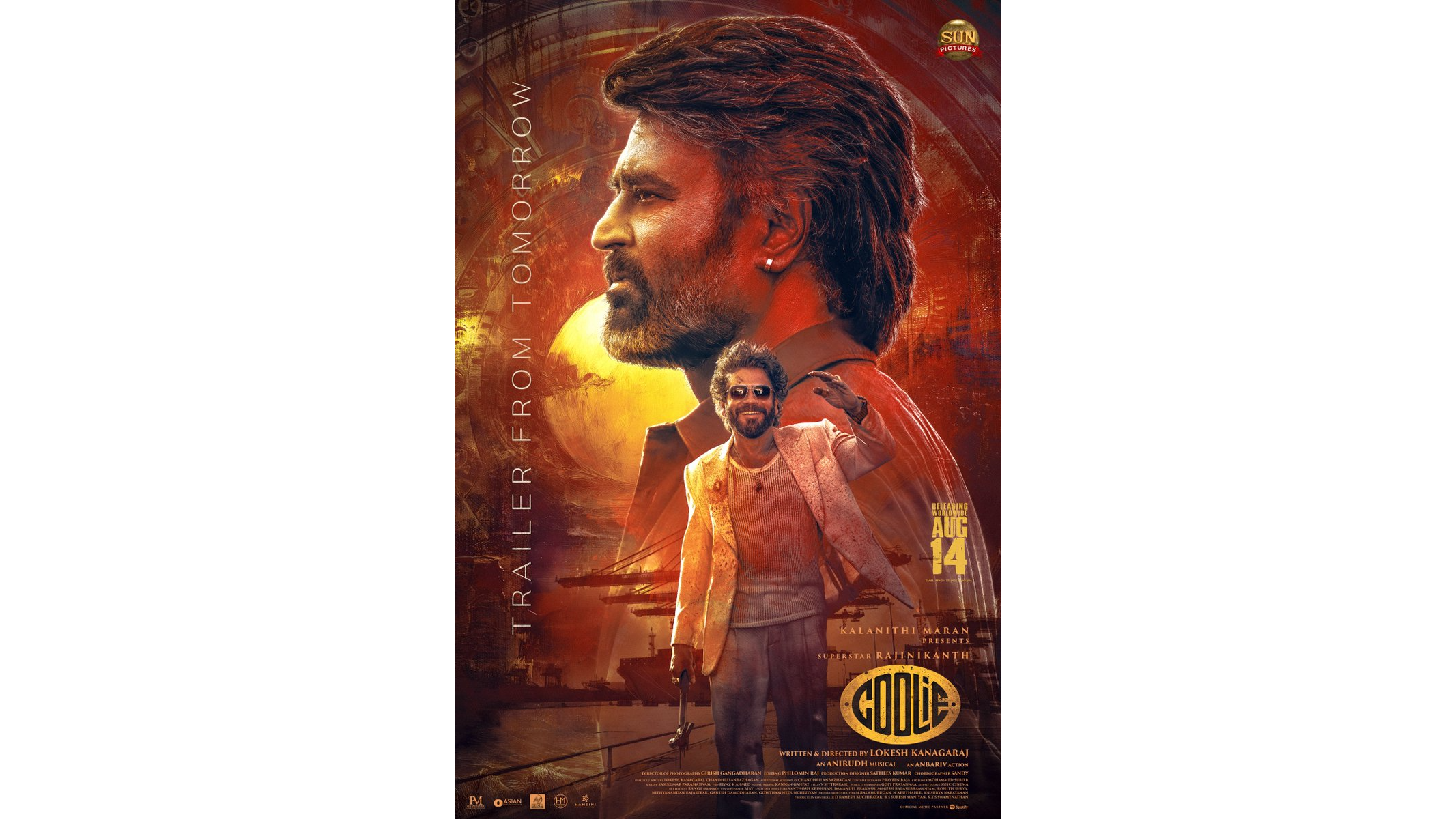 'Coolie', featuring Rajinikanth, to hit big screen on August 14