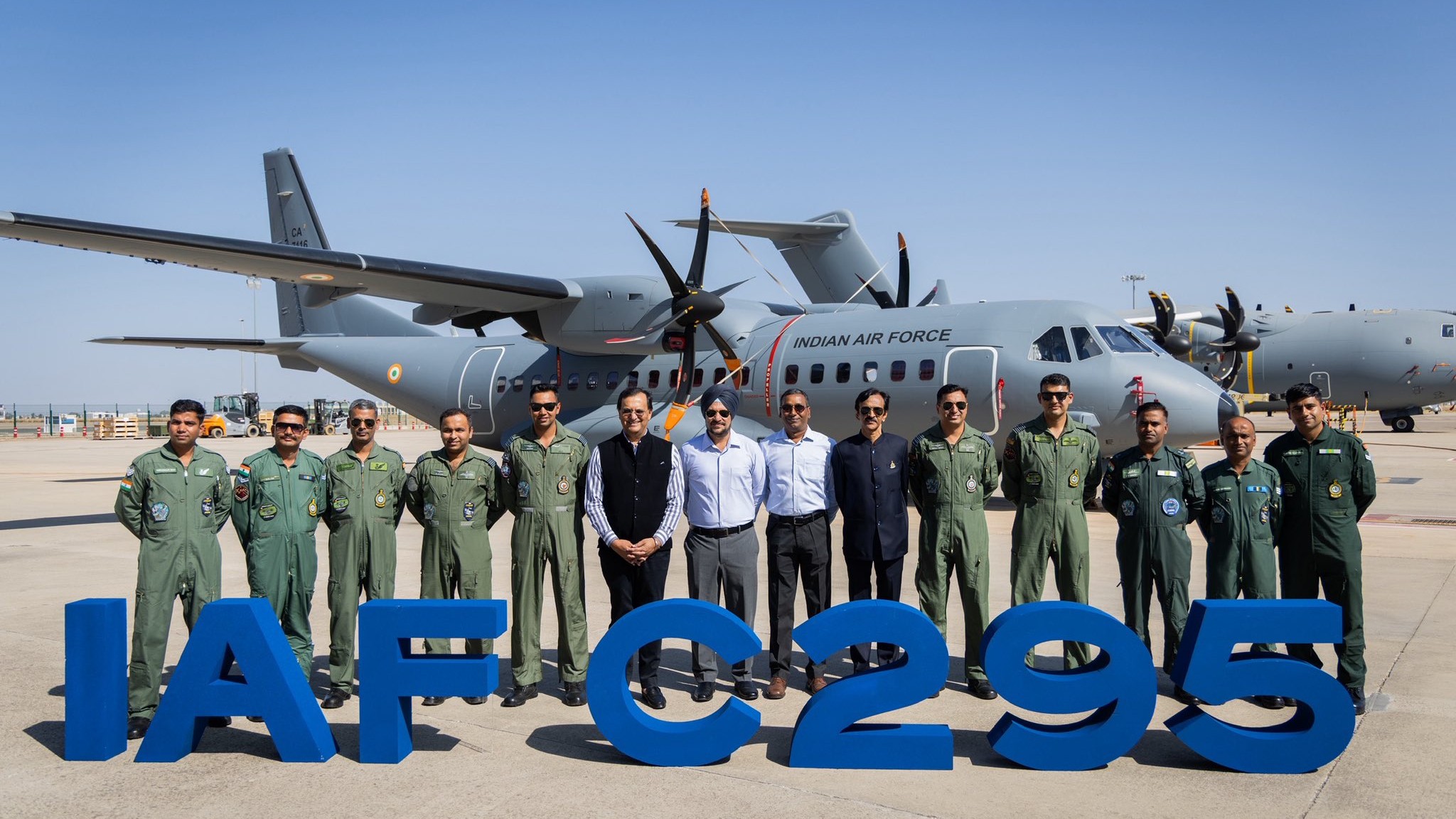 India receives Airbus C-295 military transport aircraft from Spain