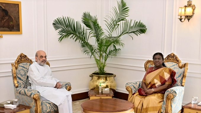 PM Modi, Amit Shah meet President Murmu within hours