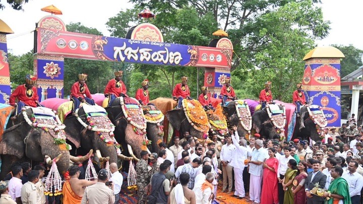 Grand Gajapayana celebrations marks beginning of Dasara preparations 