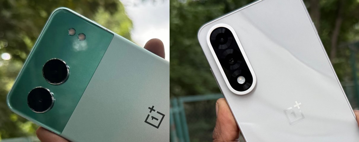 OnePlus Nord 4 (left) and Nord 5 (right).