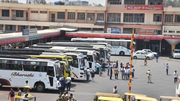 Bus services hit as transport workers begin strike across Karnataka, passengers stranded