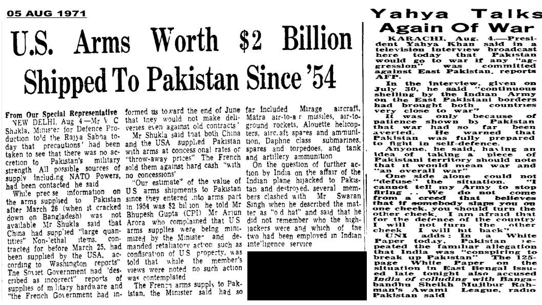 Indian Army shares old news clip highlighting role played by US in arming Pakistan amid tariff threats