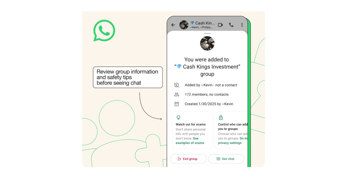WhatsApp Safety feature.
