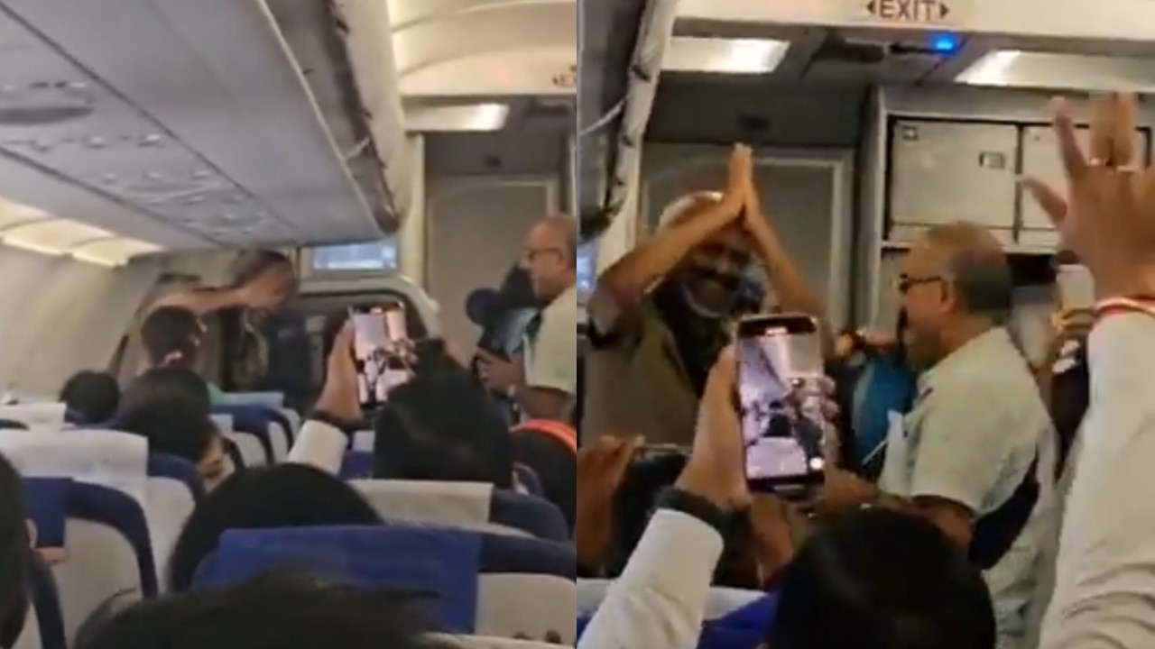 “Thalaiva, Face-a Paakanum!”: Rajinikanth responds to fans with iconic wave in-flight, video goes viral