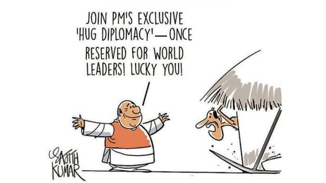 DH Toon | Hug diplomacy