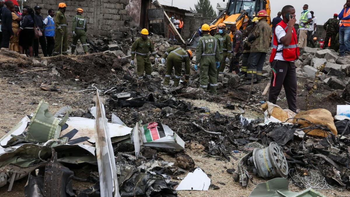 Six people killed after plane crashes in Kenya's capital, official says