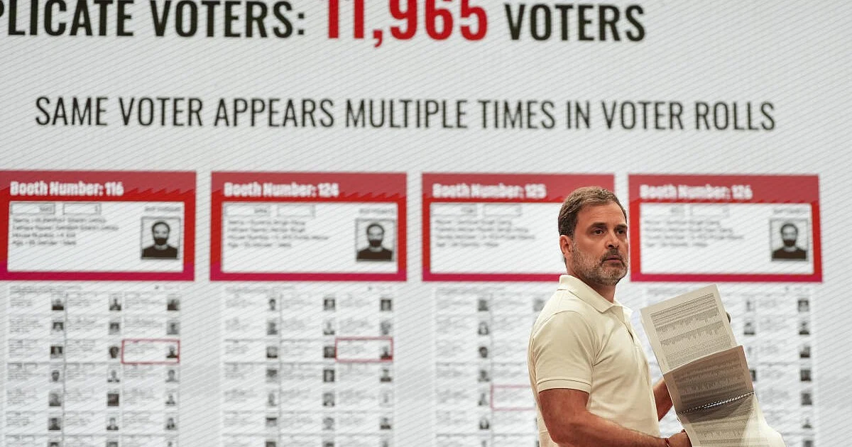 Rahul Gandhi vs EC: Alleges Voter List Fraud, Says 'Umpire Playing for Other Team'