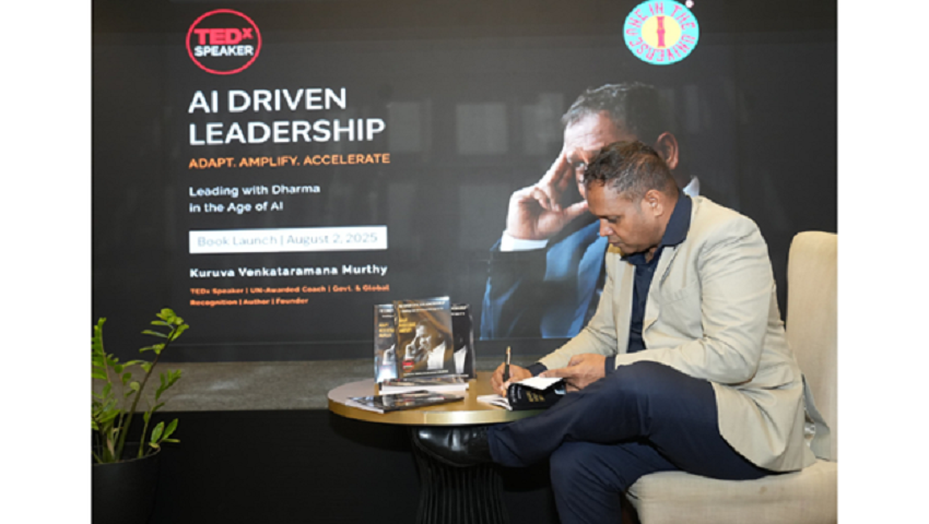 Kuruva Venkataramana Murthy Launches His Latest Book “AI-Driven Leadership: Adapt. Amplify. Accelerate.” in Hyderabad