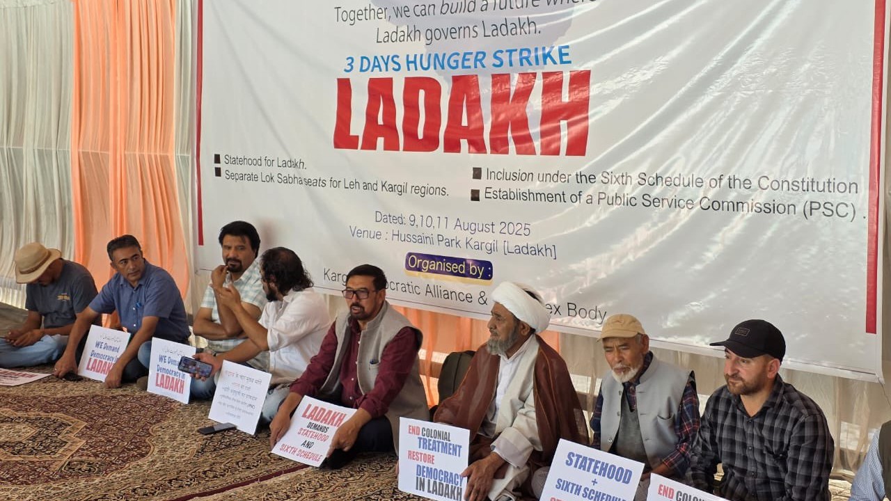 3-day hunger strike begins for statehood, Sixth Schedule extension to Ladakh