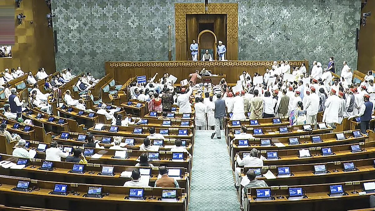 Lok Sabha adjourned till 2 pm amid noisy Opposition protests