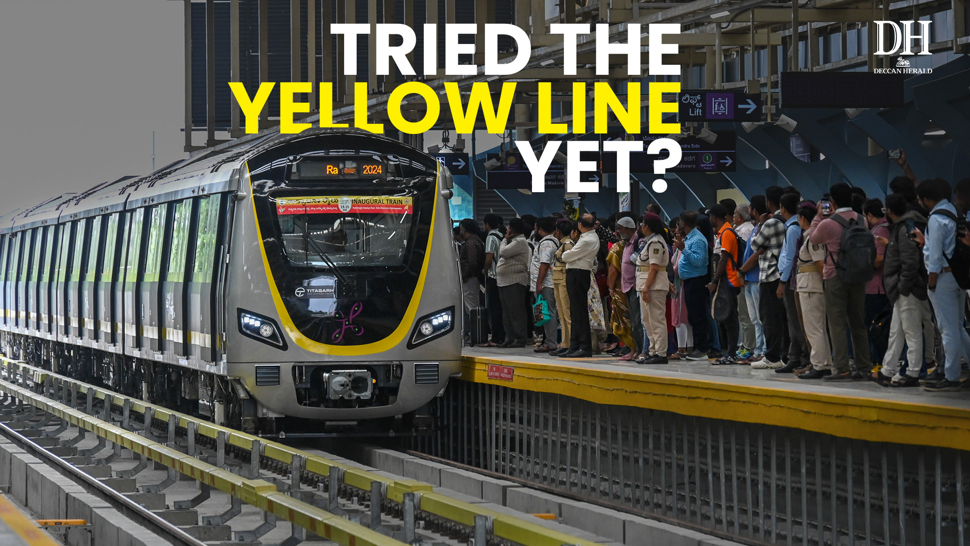 First day first ride on the Namma Metro Yellow Line