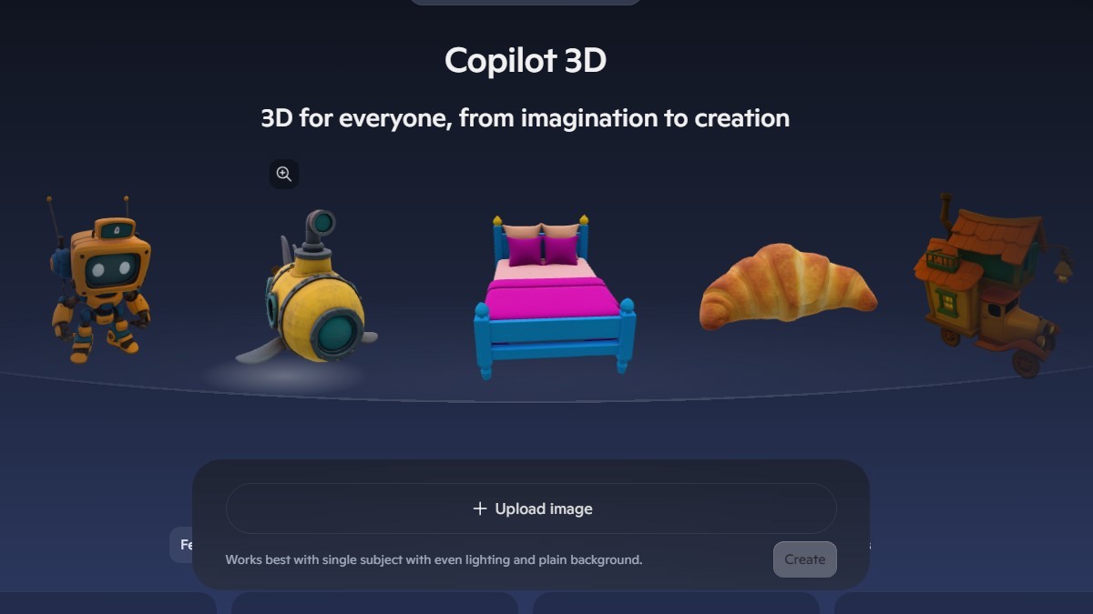 Microsoft Copilot's new AI feature can turn 2D images into 3D art