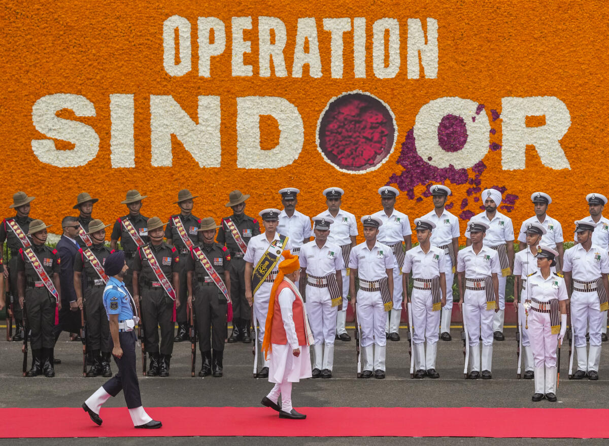 The success of Operation Sindoor is the defining spirit at the Red Fort complex with special artworks dedicated to India's decisive military action being showcased as part of the 79th Independence Day celebrations