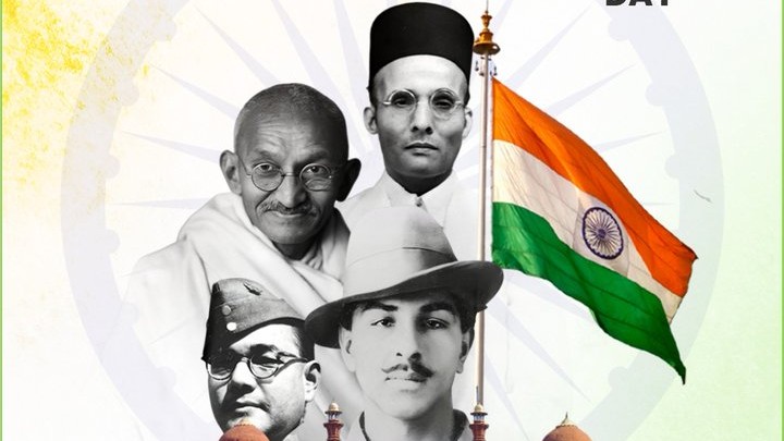 Govt's 'Orwellian' poster featuring Savarkar above Gandhi, Bhagat Singh triggers row on Independence Day