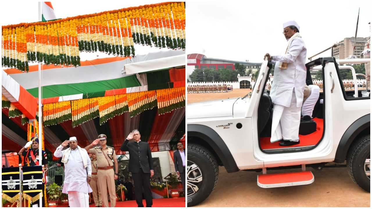 79th Independence Day Highlights | K'taka CM Siddaramaiah hoists Tricolour