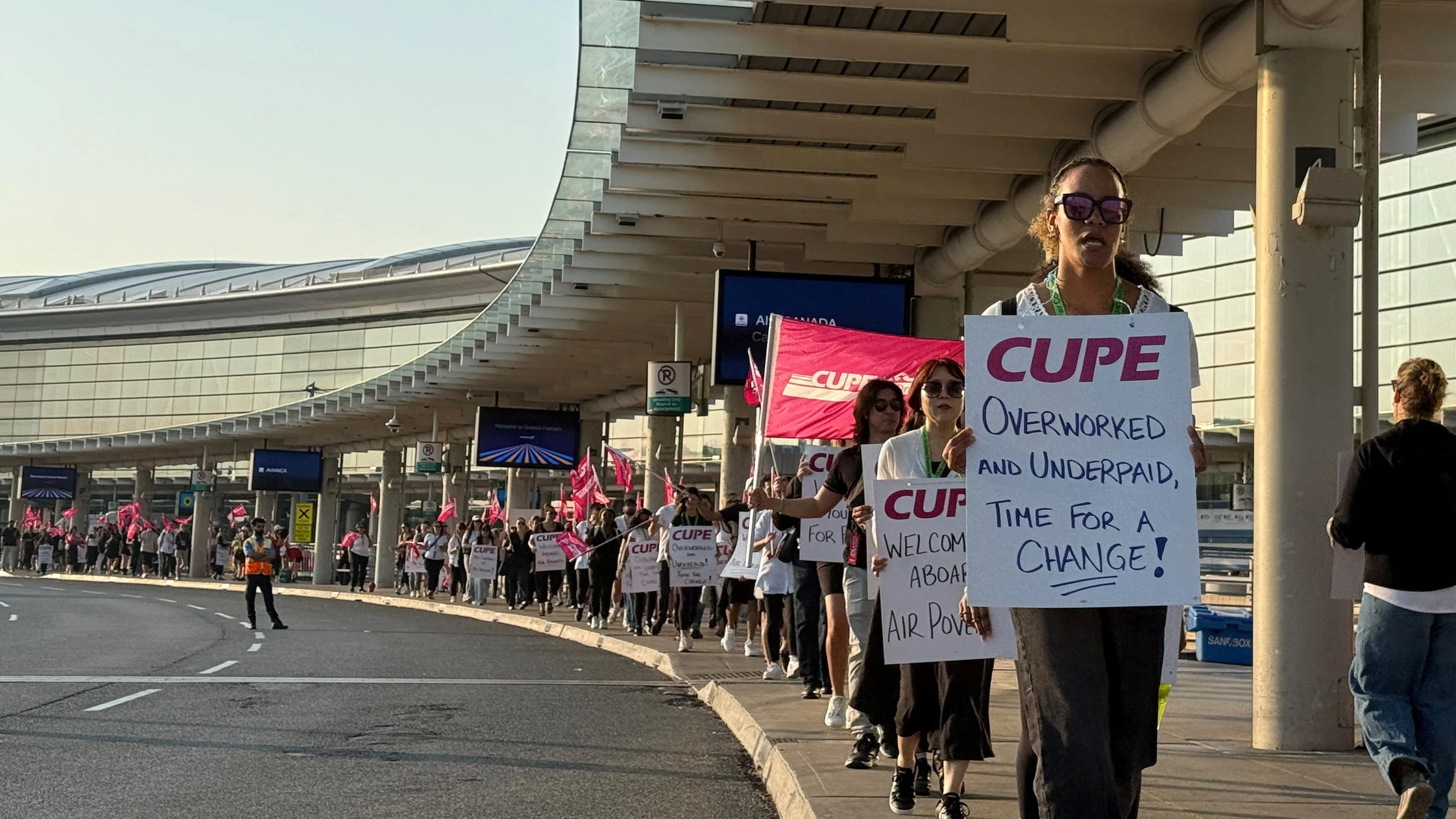 Air Canada flight attendants walk off job, picket lines set up at airports
