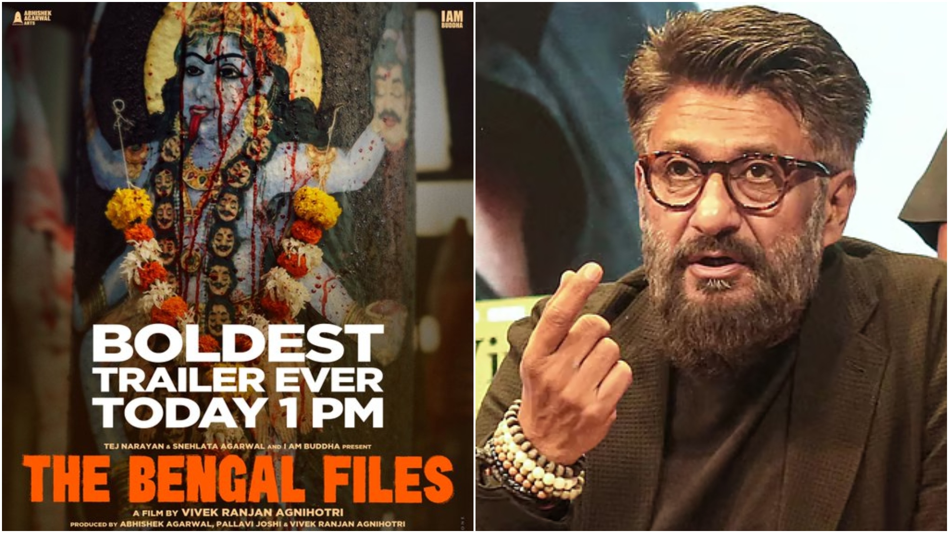 Trailer launch of controversial film 'The Bengal Files' stopped by Kolkata Police, claims Vivek Agnihotri